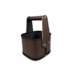 Canasta Rigida Eco Cuero - Color Marron - Imagen 4