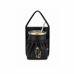Porta Mate Eco Cuero Bordado - Color negro - Imagen 2