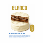 Alfajor Blanco Relleno Con Dulce De Leche ALMA DE CAMPEON (70gr) (Pack x6 unidades) 420gr - Imagen 2