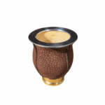 Mate Camionero Copita Calabaza Virola Acero Cuero Carpincho - Color Marron - Imagen 6