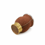 Mate Camionero Copita Calabaza Virola Acero Cuero Carpincho - Color Marron - Imagen 3