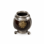 Mate Calabaza Con Dije Y Base De Alpaca - Dije Sol - Imagen 5