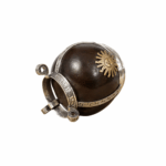 Mate Calabaza Con Dije Y Base De Alpaca - Dije Sol - Imagen 2