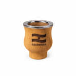 Mate Jujeño Camionero Algarrobo Virola Acero Grabado Regional - Bandera Argentina
