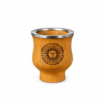 Mate Jujeño Camionero Algarrobo Virola Acero Grabado Regional - Sol Argentino - Imagen 4