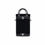 Bolso Mochila Matera Simil Carpincho Con Divisiones - Color Negro