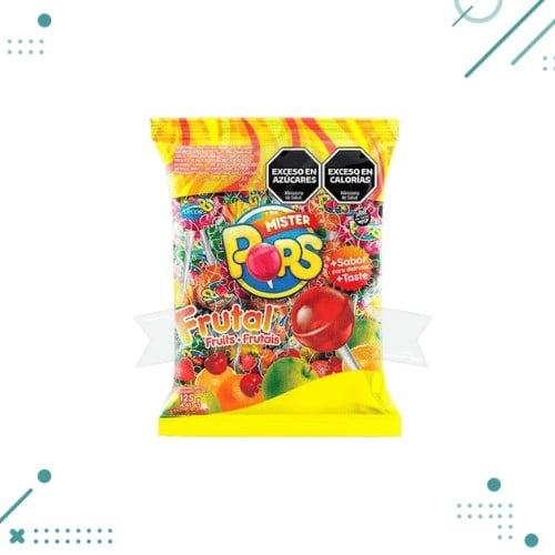 productos (83) Chupetín Mister Pops Frutal 125gr - Imagen 1