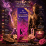 Sahumerio Aromanza Tibetanos «8 Fragancias», Mix de Fragancias (8 varillas gruesas)