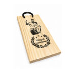 Tabla De Madera "Picada De Campeones" Con Herradura (39x18cm aprox) - Imagen 3