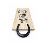 Tabla De Madera "Picada De Campeones" Con Herradura (39x18cm aprox) - Imagen 2