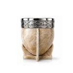 Mate Imperial Calabaza, Cuero Crudo Liso - Imagen 2