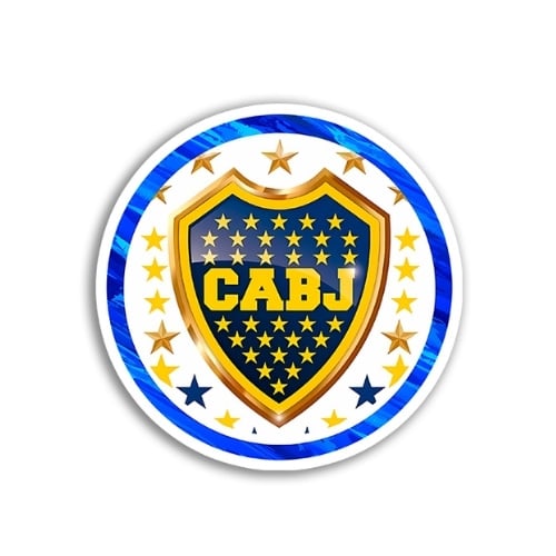 block dubai (63) Sticker Boca Juniors - Escudo y Estrellas - Imagen 1