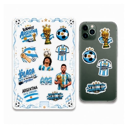 block dubai (86) Plancha Stickers, Argentina Albiceleste (modelo aleatorio) - Imagen 1