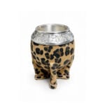 Mate Torpedo Calabaza Cincelado, Animal Print (Color Marron Claro) (12x8cm aprox.) - Imagen 7