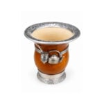 Mate Litoral de Calabaza Cincelado, Diseño Mate con Dijes (10x10cm aprox.) - Imagen 2