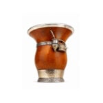 Mate Litoral de Calabaza Cincelado, Diseño Mate con Dijes (10x10cm aprox.) - Imagen 3