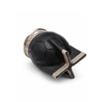Mate Imperial Cuero Diseño Pelota Con Base - Color Negro - Imagen 3