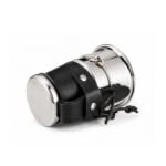 Mate Iron Doble Capa de Acero, Cuero Estribo- Color Negro (10x9cm aprox) - Imagen 2