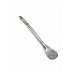Bombilla Plana de Acero con Dije Copa del Mundo (19cm aprox) - Imagen 5