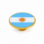Pin Escarapela, Diseño Bandera Argentina Circular - Imagen 3