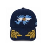 Gorra Argentina Color Azul con Bordado, Malvinas Argentinas y Hojas de Laurel - Imagen 3