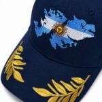 Gorra Argentina Color Azul con Bordado, Malvinas Argentinas y Hojas de Laurel - Imagen 4