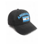 Gorra Argentina de Jean Color Gris con Bandera - Imagen 3