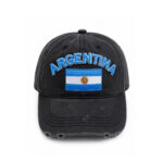 Gorra Argentina de Jean Color Gris con Bandera - Imagen 2