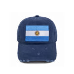 Gorra Argentina de Jean Color Azul con Bandera - Imagen 4