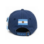Gorra Argentina de Jean Color Azul, Diseño Escudo Nacional Argentino - Imagen 3