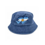Gorro Piluso de Jean Color Azul, Diseño Malvinas Argentinas