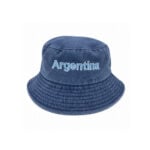 Gorro Piluso de Jean Color Azul, Diseño Malvinas Argentinas - Imagen 2