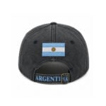 Gorra Argentina de Jean Color Gris, Diseño Escudo Nacional Argentino - Imagen 3