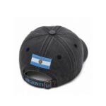 Gorra Argentina de Jean Color Gris, Diseño Escudo Nacional Argentino - Imagen 4