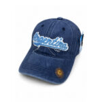 Gorra Argentina de Jean Color Azul, Bordado Sol de Mayo en Visera