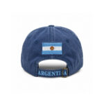 Gorra Argentina de Jean Color Azul, Bordado Sol de Mayo en Visera - Imagen 5