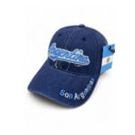 Gorra Argentina de Jean Color Azul, Bordado "Son Argentinas" en Visera