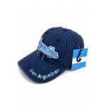 Gorra Argentina de Jean Color Azul, Bordado "Son Argentinas" en Visera - Imagen 2