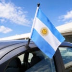 Bandera Argentina para Auto Completo 41x29 - Imagen 2