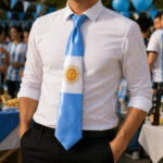 Corbata Diseño Bandera Argentina - Imagen 2