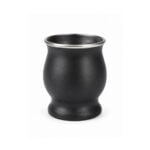 Mate Copita Acero Inoxidable Termico - Color Negro (9x7cm aprox) - Imagen 2