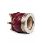 Mate Imperial Calabaza, Cuero Tallado con Base Bolitas (Color Marron) (12x9cm aprox) - Imagen 9