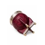 Mate Imperial Calabaza, Cuero Tallado con Base Bolitas (Color Marron) (12x9cm aprox) - Imagen 8