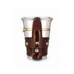 Mate Iron Doble Capa de Acero, Cuero Estribo- Color Marron (10x9cm aprox) - Imagen 4