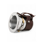 Mate Iron Doble Capa de Acero, Cuero Estribo- Color Marron (10x9cm aprox) - Imagen 3