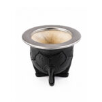 Mate Calabaza Camionero, Cuero Tallado Color Negro (11x11cm aprox) - Imagen 6