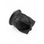 Mate Calabaza Camionero, Cuero Tallado Color Negro (11x11cm aprox) - Imagen 5
