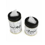 Set Latas Azucarera Y Yerbera Ilustradas - Color Blanco - Imagen 3