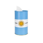Yerbera de Lata, Diseño Bandera Argentina (15x9cm aprox) - Imagen 7