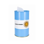 Yerbera de Lata, Diseño Bandera Argentina (15x9cm aprox) - Imagen 3
